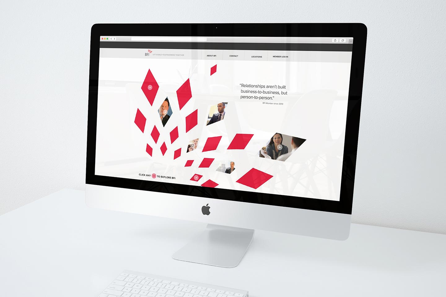 BFI b2b rebranding with logo design, website design, and video content to bring brand awareness, create qualified leads.