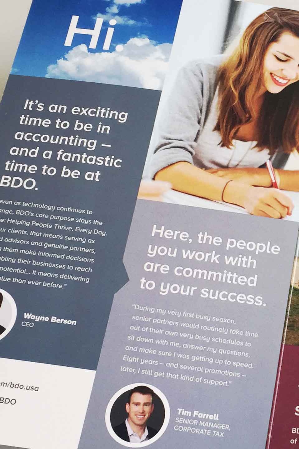 BDO campus recruitment campaign to appeal to high-caliber millennials and post-millennials to join BDO and continue with its success.
