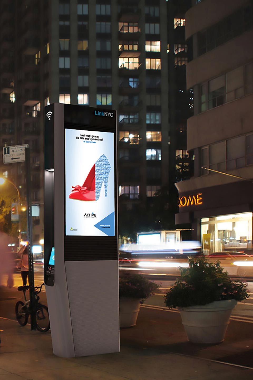 Print ads, OOH, B2B creative design for Active. 