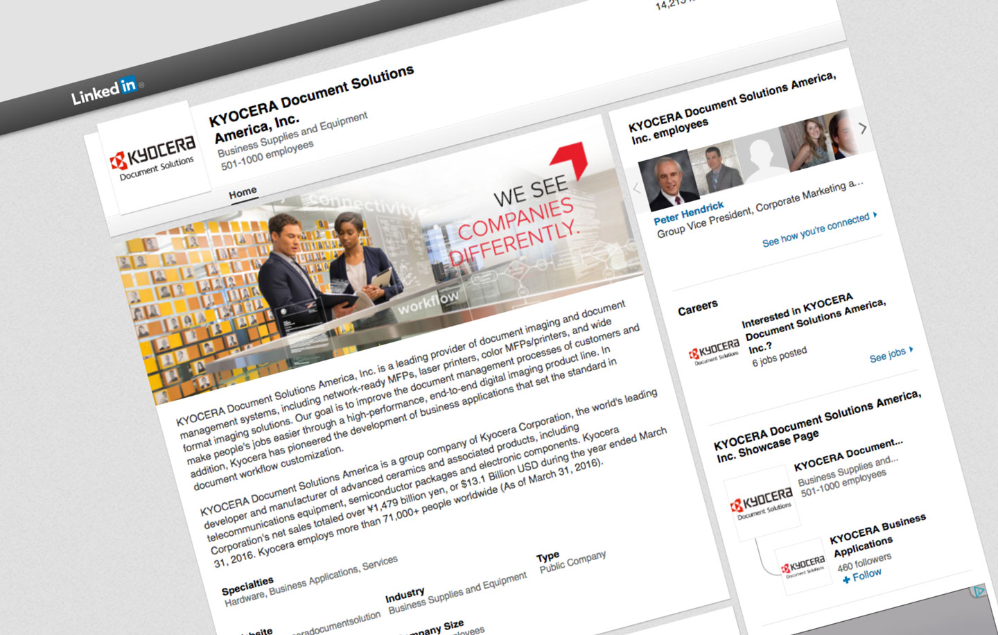 Branded content for social media to connect and target various industry groups.
